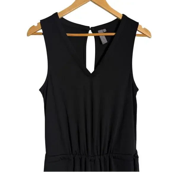 Sweaty Betty Black Cruise Wide Leg V-Neck Sleeveless Travel Jumpsuit Size XS - Picture 4 of 10